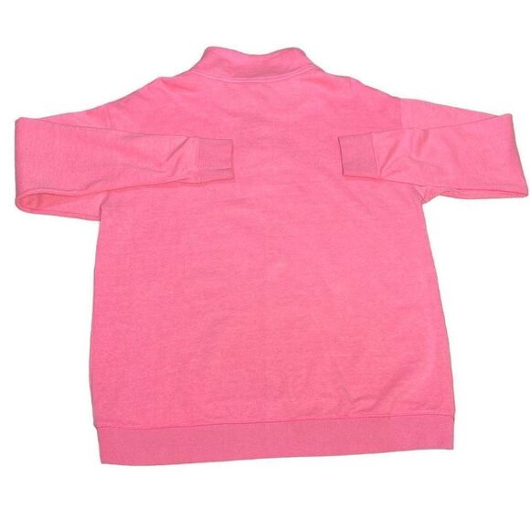 PINK 1/2 Zip Oversize Sweatshirt - Picture 3 of 6